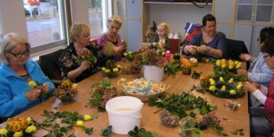 Bloemschikcursus in Dorpspunt t Blickvelt