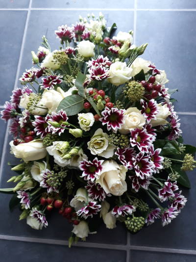 Foto van een bloemstuk gemaakt bij Bloemschikken bij Mirian